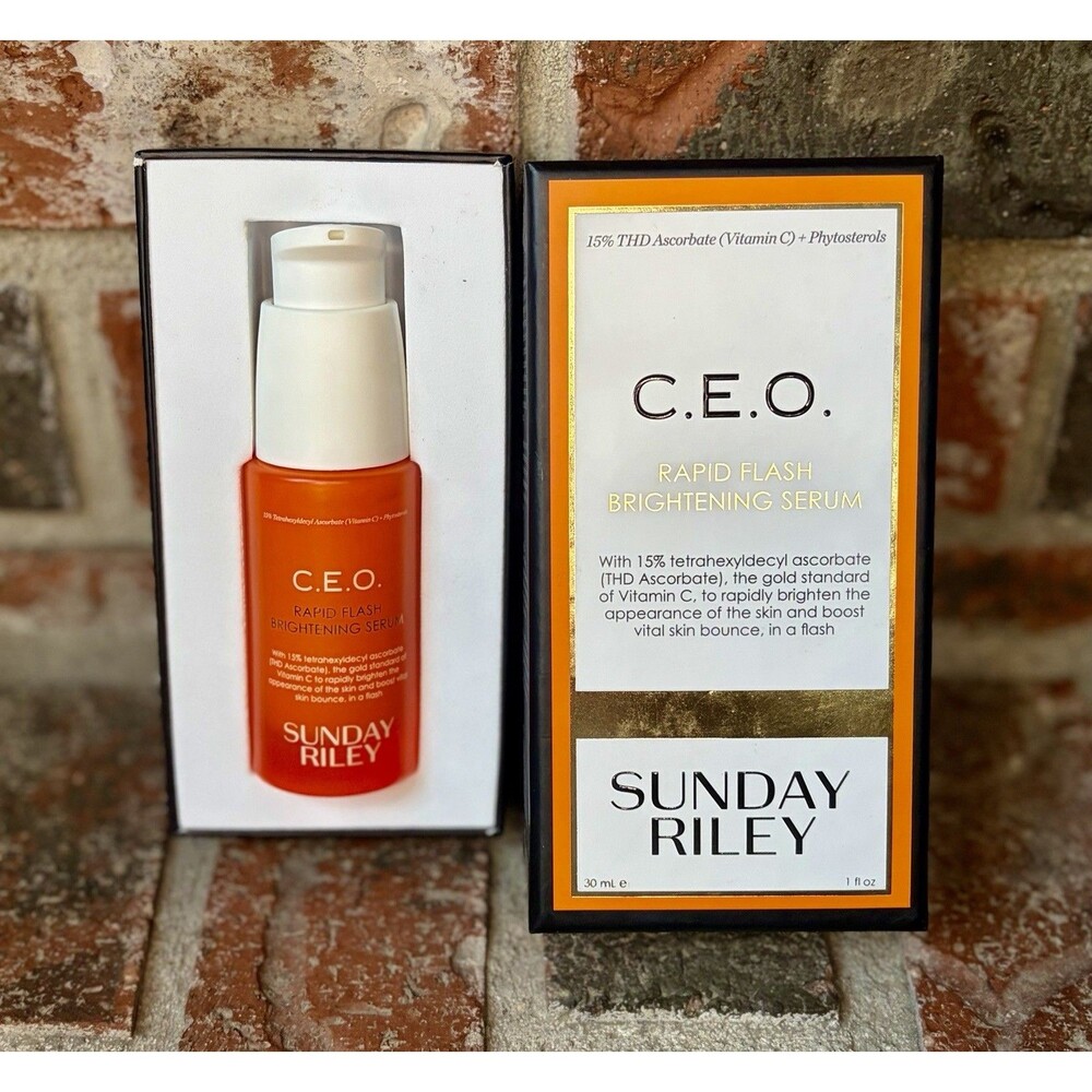 Sunday Riley C.E.O. 15% Vitamin C Brightening Serum - 1 fl oz New In Box